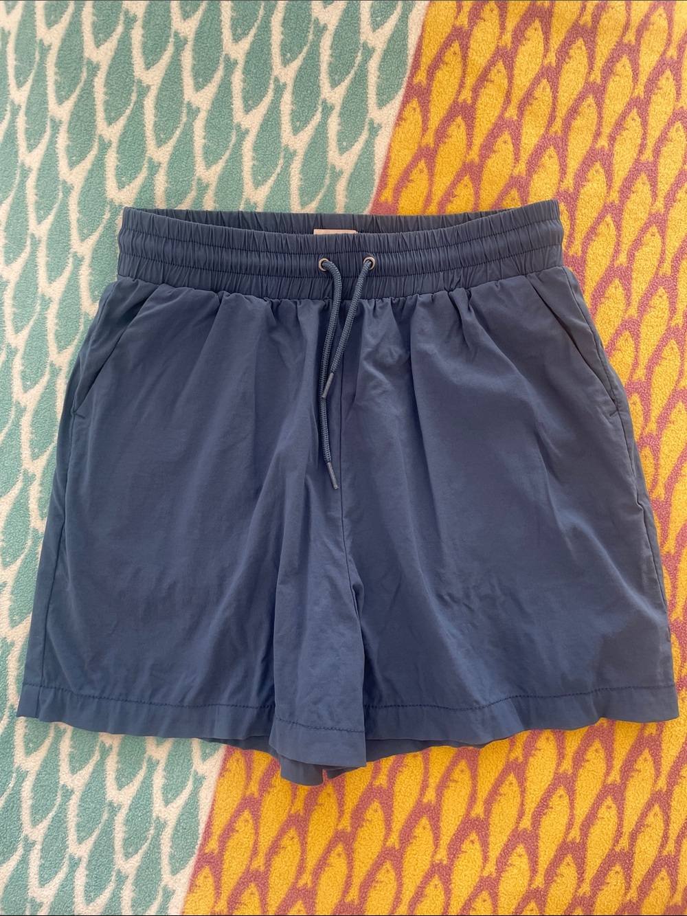 Women’s Brixton Navy Elastic Waist Athletic Shorts